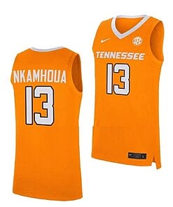 Olivier Nkamhoua Jersey #13 Tennessee Volunteers College Basketball Jerseys Orange