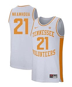 Olivier Nkamhoua Jersey #21 Tennessee Volunteers College Basketball Jerseys Orange Retro