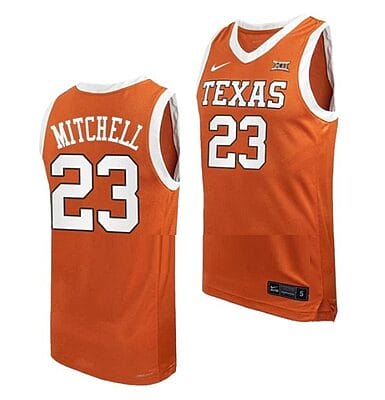 Dillon Mitchell Jersey #23 Texas Longhorns College Basketball Jerseys Orange 