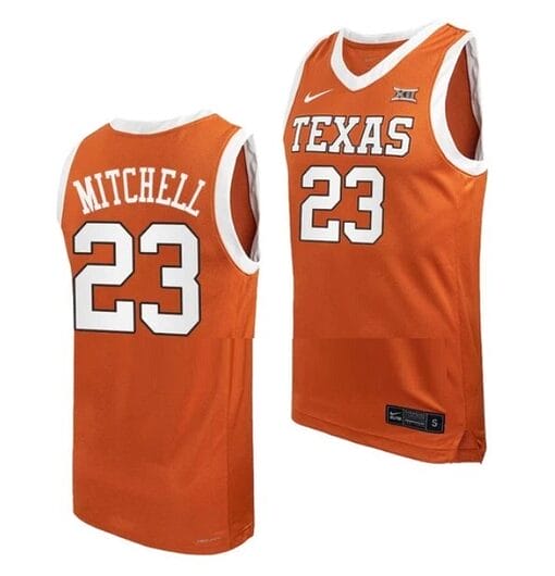 Dillon Mitchell Jersey #23 Texas Longhorns College Basketball Jerseys Orange