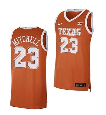 Dillon Mitchell Jersey #23 Texas Longhorns College Basketball Jerseys Orange Limited
