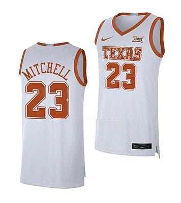 Dillon Mitchell Jersey #23 Texas Longhorns College Basketball Jerseys White