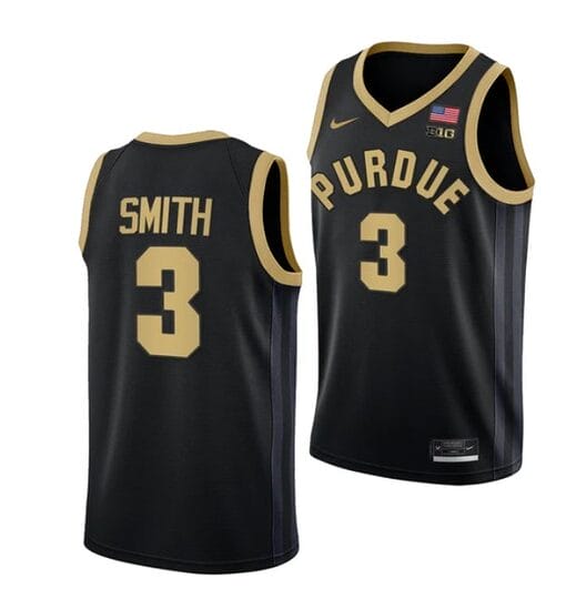 Men's #3 Braden Smith Jersey Purdue Boilermakers College Basketball Jerseys Black