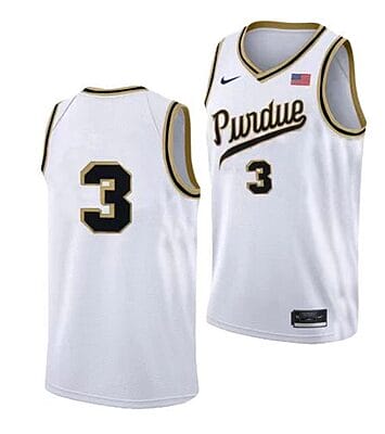 Men's #3 Braden Smith Jersey Purdue Boilermakers College Basketball Jerseys Rick Mount Throwback No Name