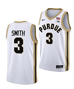 Men's #3 Braden Smith Jersey Purdue Boilermakers College Basketball Jerseys White