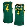 Lj Cryer Anthracite Jersey #4 Baylor Bears College Basketball Jerseys Green