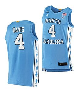 RJ Davis Jersey #4 North Carolina Tar Heels College Basketball Jerseys Blue