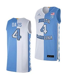 RJ Davis Jersey #4 North Carolina Tar Heels College Basketball Jerseys Blue White