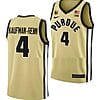 Men's #4 Trey Kaufman Renn Jersey Purdue Boilermakers College Basketball Jerseys Gold
