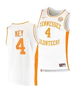 Tyreke Key Jersey #4 Tennessee Volunteers College Basketball Jerseys White