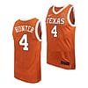 Tyrese Hunter Jersey #4 Texas Longhorns College Basketball Jerseys Orange
