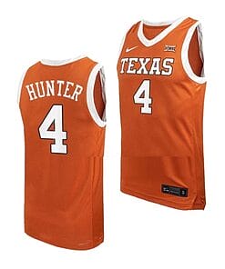 Tyrese Hunter Jersey #4 Texas Longhorns College Basketball Jerseys Orange