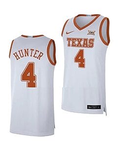 Tyrese Hunter Jersey #4 Texas Longhorns College Basketball Jerseys White
