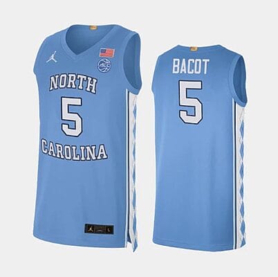 Armando Bacot Jersey #5 North Carolina Tar Heels College Basketball Jerseys Blue 