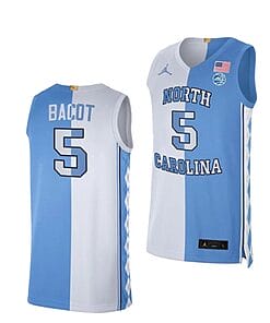Armando Bacot Jersey #5 North Carolina Tar Heels College Basketball Jerseys Blue White