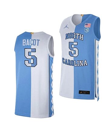 Armando Bacot Jersey #5 North Carolina Tar Heels College Basketball Jerseys Blue White