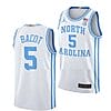 Armando Bacot Jersey #5 North Carolina Tar Heels College Basketball Jerseys White Elite