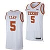 Marcus Carr Jersey #5 Texas Longhorns College Basketball Jerseys White