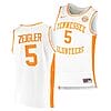 Zakai Zeigler Jersey #5 Tennessee Volunteers College Basketball Jerseys White