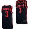 Micah Parrish Jersey #3 San Diego State Aztecs College Basketball Black