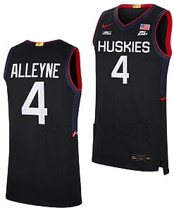 Nahiem Alleyne Jersey UConn Huskies College Basketball Limited Black #4