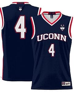 Nahiem Alleyne Jersey #4 UConn Huskies College Basketball No Name Navy