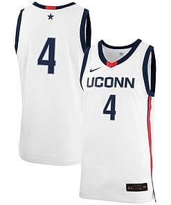 Nahiem Alleyne Jersey #4 UConn Huskies College Basketball No Name White