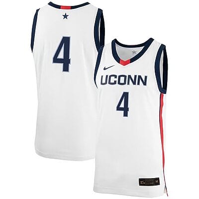 Nahiem Alleyne Jersey #4 UConn Huskies College Basketball No Name White