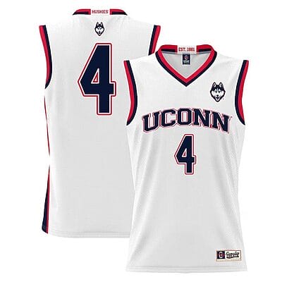 Nahiem Alleyne Jersey #4 UConn Huskies College Basketball White