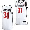 Nathan Mensah Jersey #31 San Diego State Aztecs College Basketball Home White
