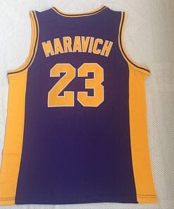 Pete Maravich Jersey #23 LSU Tigers College Basketball Purple