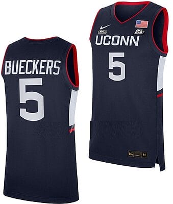 Paige Bueckers Jersey UConn Huskies College Basketball Navy Replica #5
