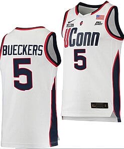Paige Bueckers Jersey UConn Huskies College Basketball White Replica #5