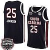 Raven Johnson Jersey #25 South Carolina Gamecocks 2024 NCAA Basketball National Champions Black