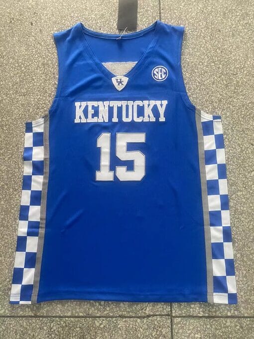 Reed Sheppard Jersey #23 Kentucky Wildcats College Basketball Blue