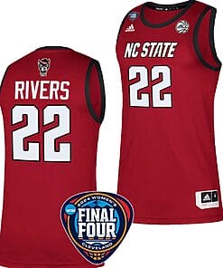 Saniya Rivers Jersey #22 NC State Wolfpack Basketball 2024 NCAA March Madness Final Four Red