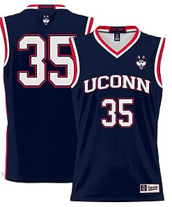 Samson Johnson Jersey #35 UConn Huskies College Basketball No Name Navy