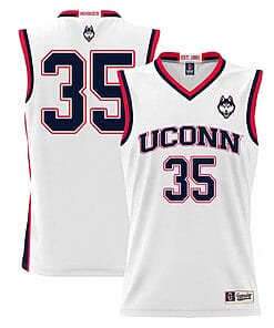 Samson Johnson Jersey #35 UConn Huskies College Basketball White