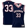 Apostolos Roumoglou Jersey #33 UConn Huskies College Basketball No Name Navy