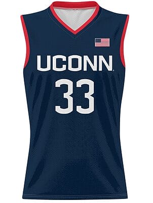 Caroline Ducharme Jersey #33 UConn Huskies College Basketball Navy