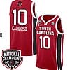 Kamilla Cardoso Jersey #10 South Carolina Gamecocks Basketball 2024 National Champions All Stitched Red