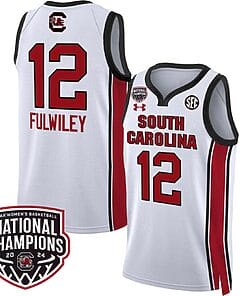 MiLaysia Fulwiley Jersey #12 South Carolina Gamecocks Basketball 2024 National Champions All Stitched White