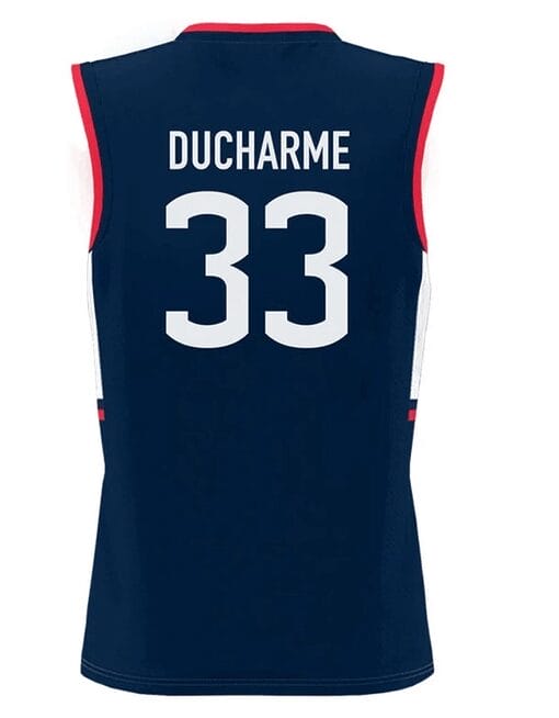 Caroline Ducharme Jersey #33 UConn Huskies College Basketball Navy - Image 2