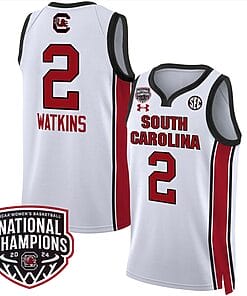 Ashlyn Watkins Jersey #2 South Carolina Gamecocks Basketball 2024 National Champions All Stitched White