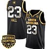 Bree Hall Jersey #23 South Carolina Gamecocks Basketball 2024 National Champions All Stitched Black Gold