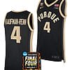 Trey Kaufman Renn Jersey #4 Purdue Boilermakers 2024 NCAA March Madness Final Four Basketball Black