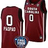 Te Hina Paopao Jersey #0 South Carolina Gamecocks Basketball 2024 NCAA March Madness Final Four Garnet
