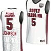 Tessa Johnson Jersey #5 South Carolina Gamecocks 2024 NCAA Basketball National Champions White