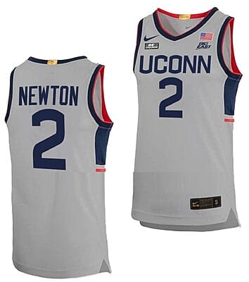 Tristen Newton Jersey UConn Huskies College Basketball Limited Gray #2
