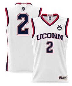 Tristen Newton Jersey #2 UConn Huskies College Basketball White